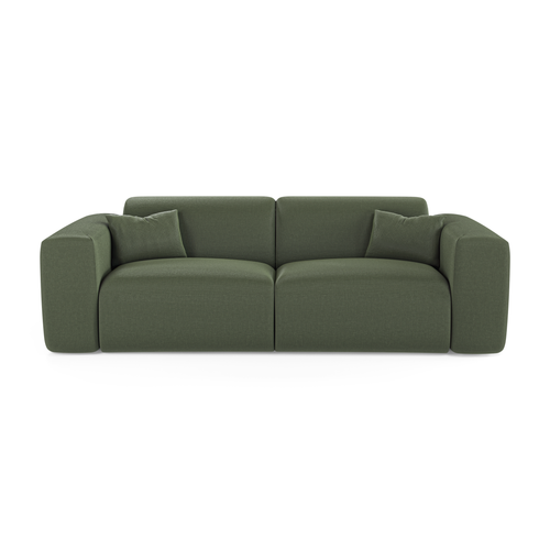 Sia Home - Rechte slaapbanken MYRA - Geweven stof - Olijfgroen - 234cm - vtwonen shop