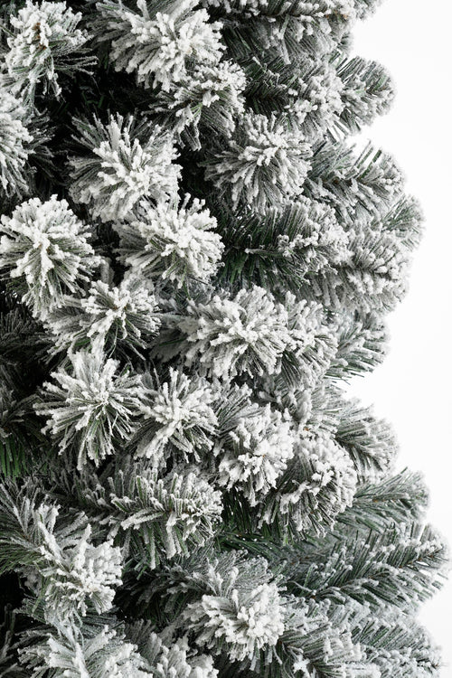 Black Box Trees Kunst Kerstboom - Kunstkerstboom H215 x Ø56 cm - met Sneeuw - Groen Frosted