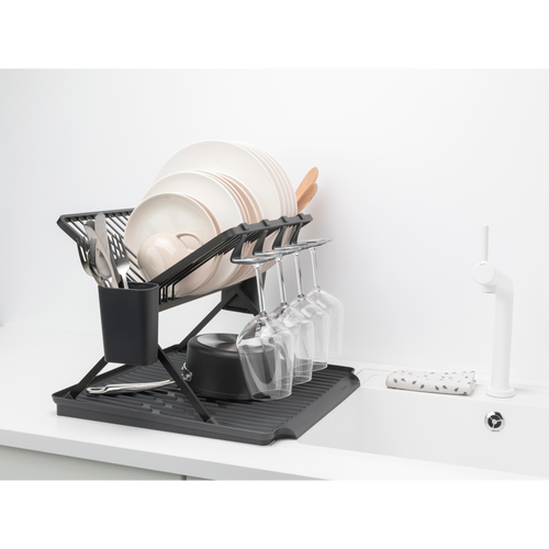 Brabantia SinkSide Inklapbaar afdruiprek, groot - Black