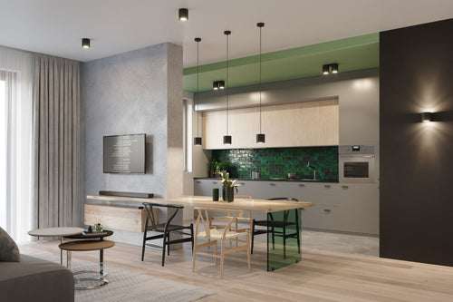 Sollux plafondlamp Orbis - 1 lichts - 10  x 10   cm - zwart - vtwonen shop