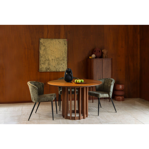 Dutchbone Georgia Eetkamerstoelen  Groen - Set van 2 - vtwonen shop