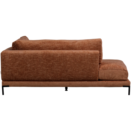 vtwonen lounge bank element rechts Couple - Polyester - Rust Melange - 89x100x200 - vtwonen shop