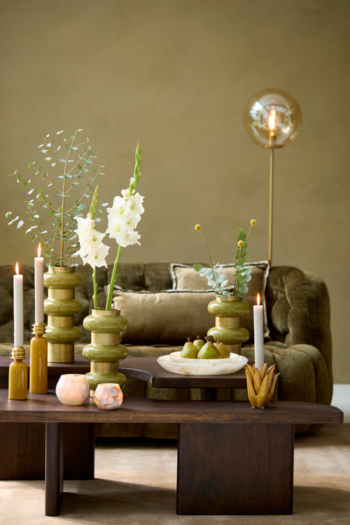 Light & Living salontafel CRATO - 120x60x45cm - bruin - Set van 2