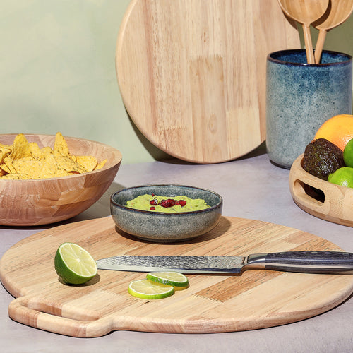 Salt & Pepper - Serveerplank 40/44xH1,5cm met handvat hout Essenza