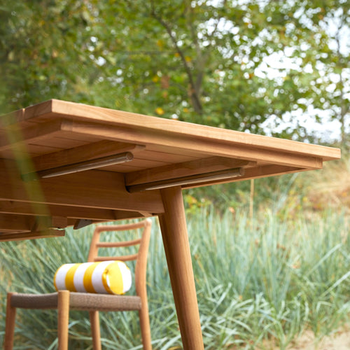 Tikamoon Uitschuifbare tuintafel in massief teak 6-12 pers. - Naturel