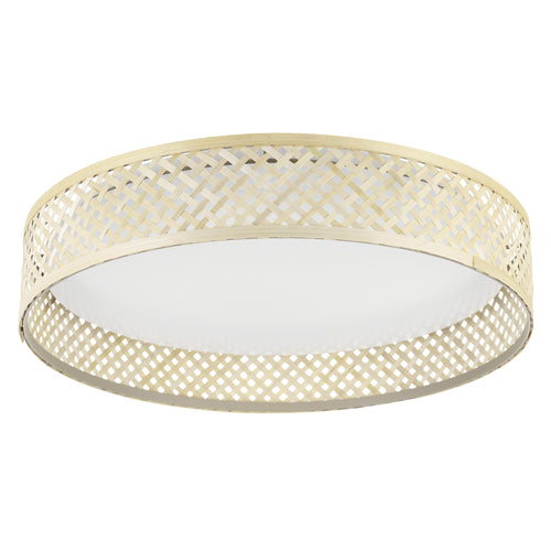 EGLO plafondlamp Luppineria - led - ø 38 cm - wit/bruin - vtwonen shop