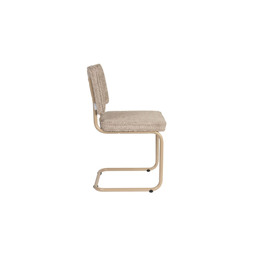 Zuiver Ridge Soft Eetkamerstoelen  Beige - Set van 2