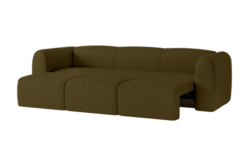 noo.ma Flom 3-zits slaapbank - Gold Olive, 140x200 uitslaapfunctie