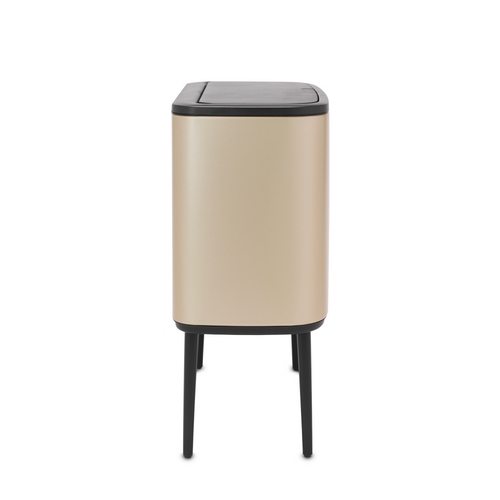 Brabantia Bo Touch Bin, met 2 binnenemmers, 11 + 23 liter - Metallic Gold