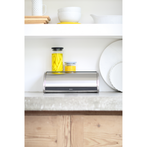Brabantia Broodtrommel met schuifdeksel - Matt Steel
