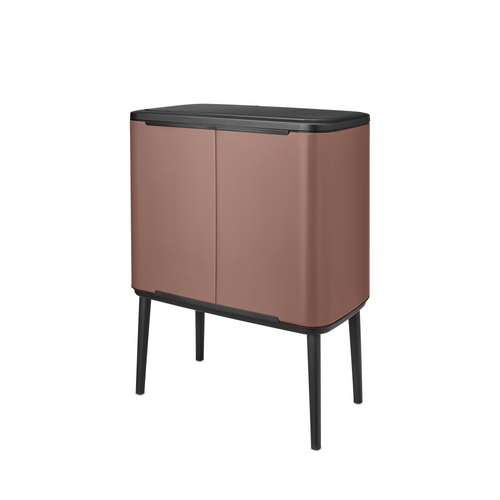 Brabantia Bo Touch Bin, met 2 binnenemmers, 11 + 23 liter - Satin Taupe