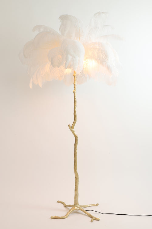 Light & Living vloerlamp FEATHER - wit - Ø95x180cm - vtwonen shop