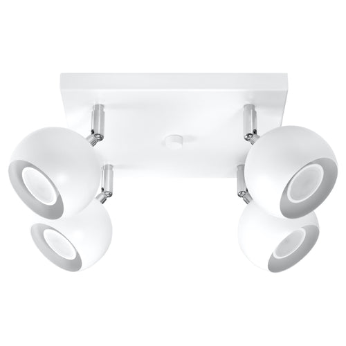Sollux Lighting Plafondlamp OCULARE 4 wit - 25x25x16cm