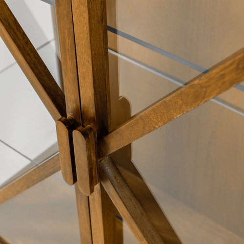 WOOOD kast 2-deurs Kella - Mango Hout - Naturel - 132x100x44