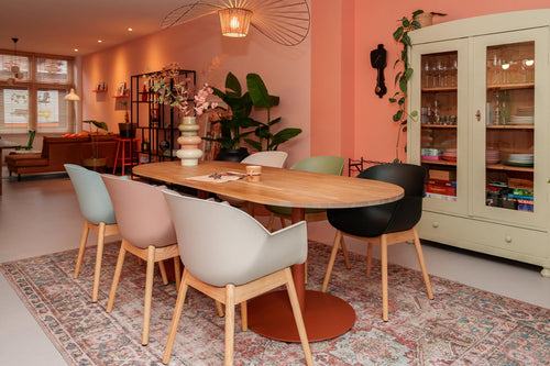 MaximaVida eetkamerstoel Cuyp XXL ecru eiken poten- 2 stuks