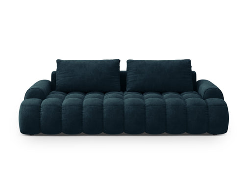Cosmopolitan Design Slaapbank met opbergdoos Linz 4-zits, flueel diepe olie - 100x250x84cm