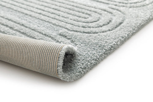 AFK Living vloerkleed Sinea - reliëfeffect - blauw - 120 x 170 cm