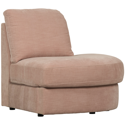 vtwonen 1-zits bank element ronde hoek rechts Family - Polyester - Roze -85x93x98 - vtwonen shop