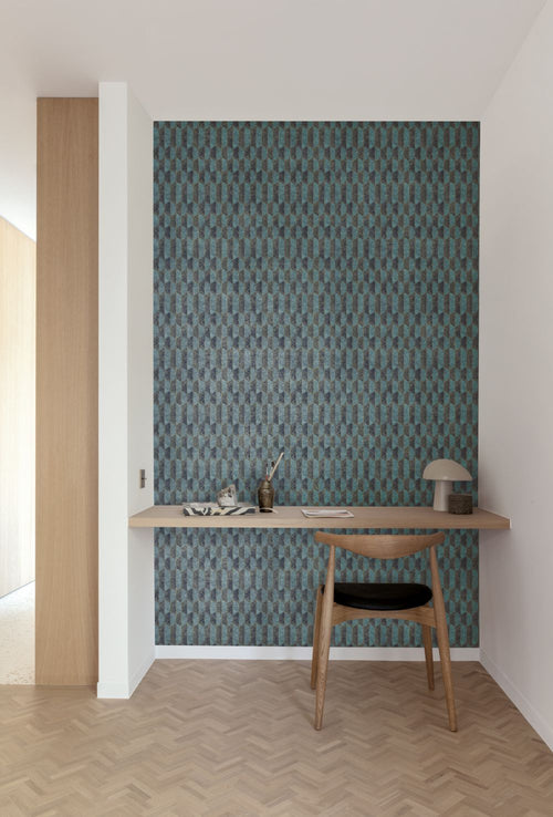 Masureel behang 3D-motief blauw - 53 cm x 10.05 m - 630713 - vtwonen shop