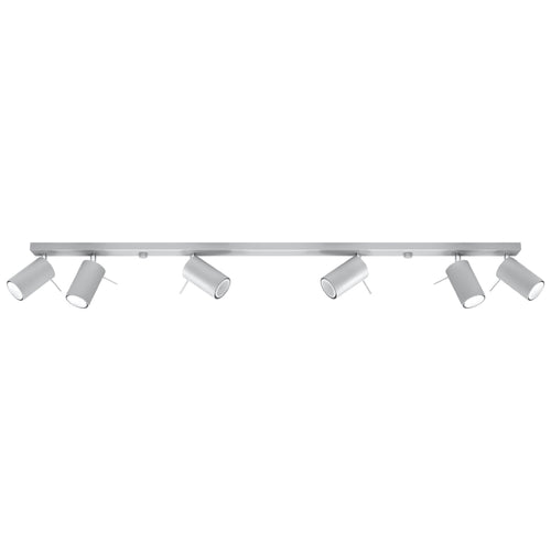 Sollux Lighting Plafondlamp RING 6L grijs - 118x6x16cm