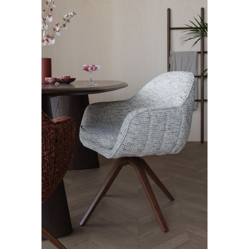 Housecraft Living Batoul Eetkamerstoelen Armleuning Beige - Set van 2