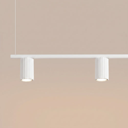 Sollux Lighting Kroonluchter KARBON 4 wit - 122x6,5x212cm