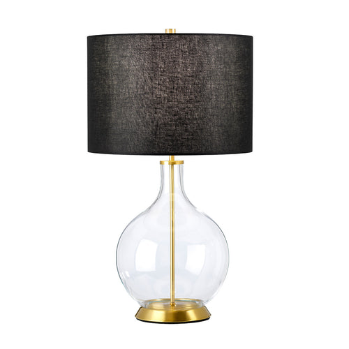 Elstead Orb Tafellamp met ronde kap van verouderd messing