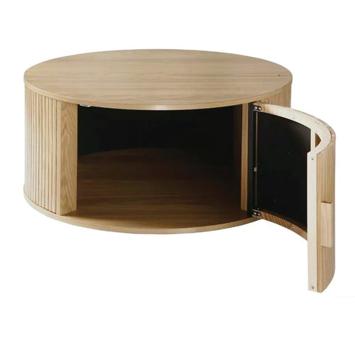 Calicosy - ERNEST Salontafel - Licht hout - 75x75x35,5 cm