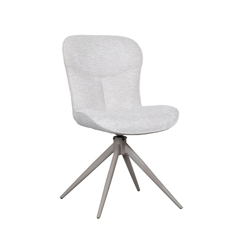 LABEL51 Eetkamerstoel Thorben - Naturel Stof - Draaibaar - Set van 2 - vtwonen shop