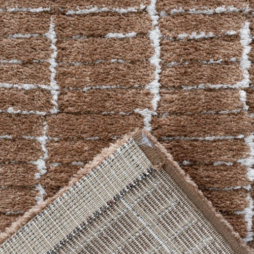 Interieur05 vloerkleed Rectangle - bruin/wit - 200 x 290 cm