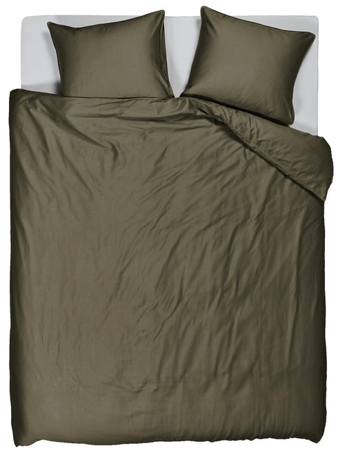 Beddinghouse Change dekbedovertrek - Effen - Lits-jumeaux - 260x200/220 - Olive Green
