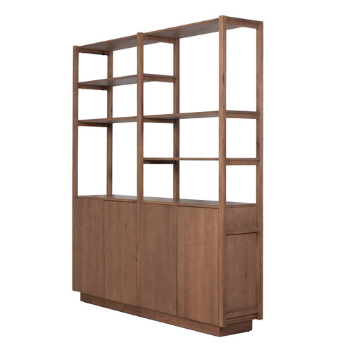 DÉJA Living Wandkast Levi Bruin Hout - 180x38x210cm