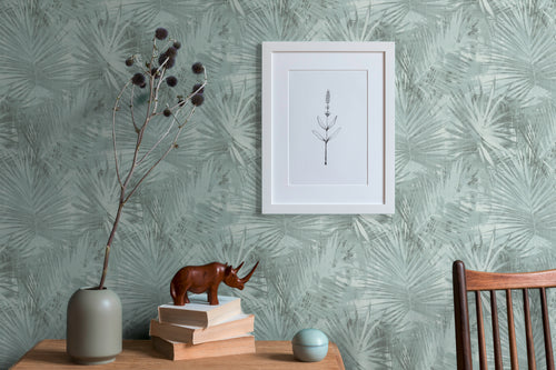 Livingwalls behang jungle-motief groen en blauw - 53 cm x 10.05 m - AS-363853 - vtwonen shop