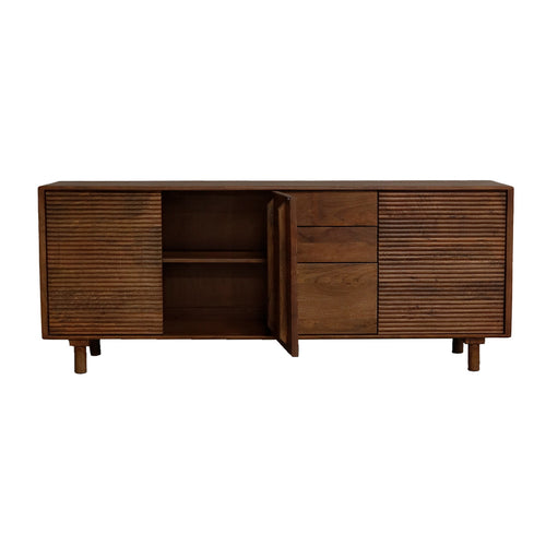 Giga Meubel Dressoir Carlien - Mangohout - Naturel - 200cm - vtwonen shop