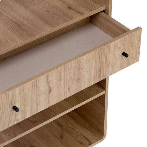Calicosy - Etagère CELENA - Donker hout 78x34x154 cm