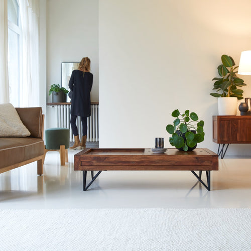 Tikamoon Massief palissander salontafel - Donkerbruin