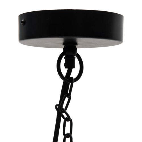 Rivièra Maison Rockford Hanging Lamp - IJzer, Glas - Zwart - vtwonen shop