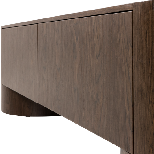WOOOD tv meubel 200 cm Velari - Hout Fineer - Bruin - 50x200x50