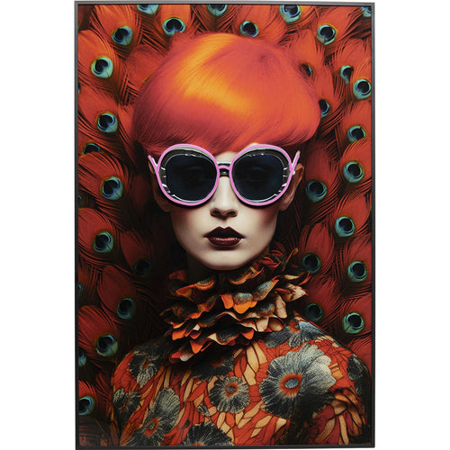 Kare Design Schilderij LED Fancy rood haar 80x120cm