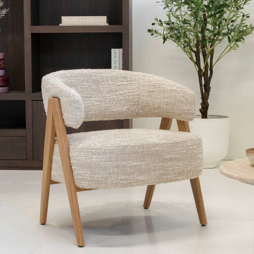 DÉJA Living Fauteuil Fly - Beige/Naturel - 67x64x72cm - vtwonen shop