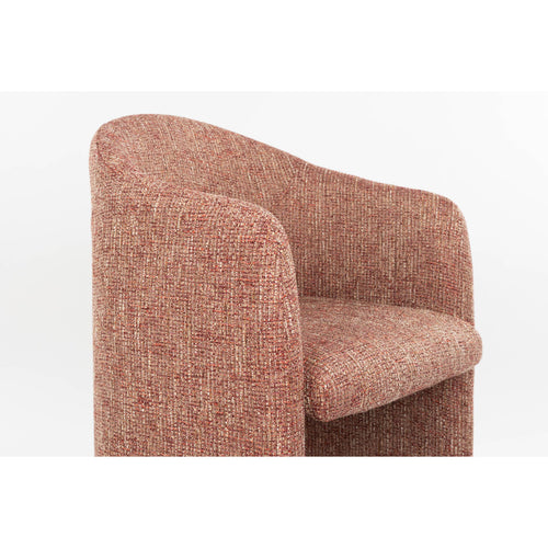 Zuiver Contour Eetkamerstoelen Armleuning Terracotta Rood - Set van 2