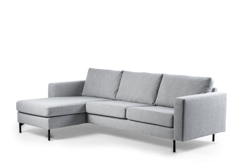 Duverger® 3-zitbank Chloe - grijs - chaise longue links of rechts - vtwonen shop