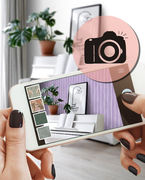 ESTAhome behang strepen lila paars en wit - 50 x 900 cm - 131310 - vtwonen shop