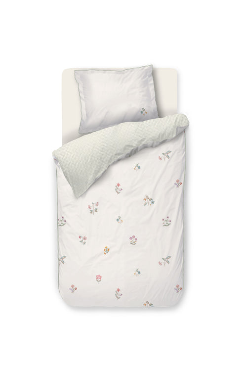 Pip Studio Dekbedovertrek Mughal Flower - 60 x 70 cm - Gebroken wit