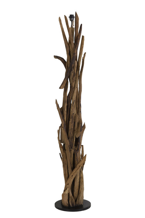 Light & Living vloerlamp  - bruin - 35x35x182 cm