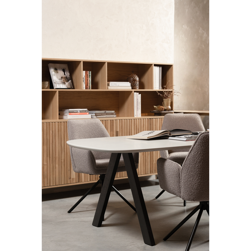 WOOOD wandkast New Gravure - Eiken - Naturel - 150x200x44