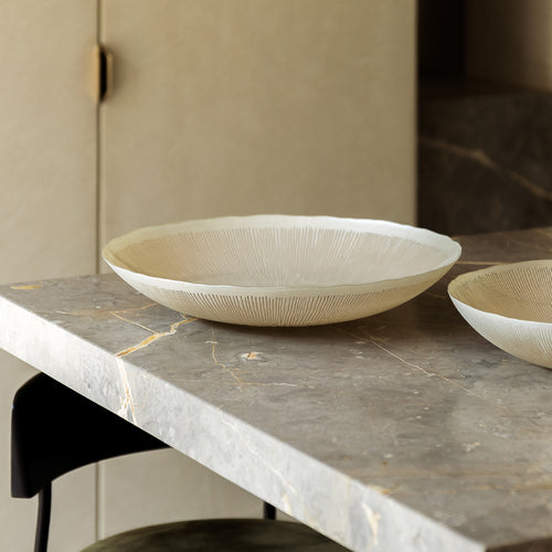 S|P Collection - Sierschaal 40xH6,5cm glas pearl Cosmo - vtwonen shop