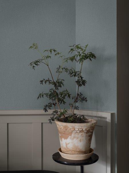 Borastapeter behang effen vergrijsd blauw - 53 cm x 10.05 m - 660469 - vtwonen shop