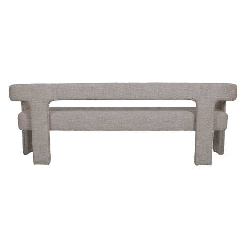 DÉJA Living Eetkamerbank Seto - Beige Stof - 200x54x68cm