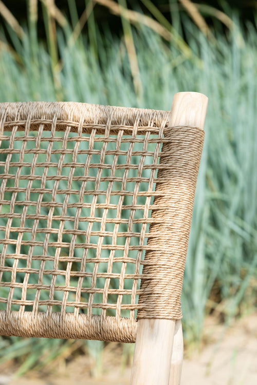 J-Line zetel Vita - teak/kunststof - naturel
